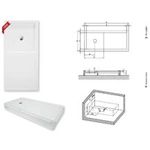 Kademeli Özel Flat Duş Tekneleri 75x170x7(h) Kademeli