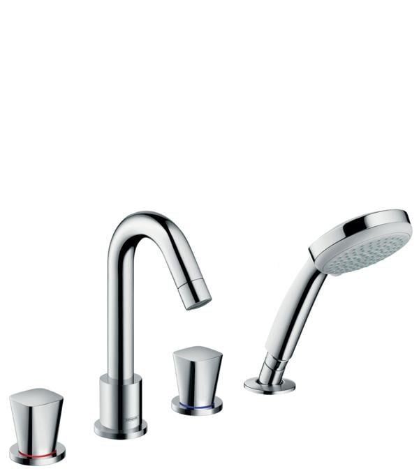 LOGIS 4 Delikli Küvet Kenarı Banyo Bataryası