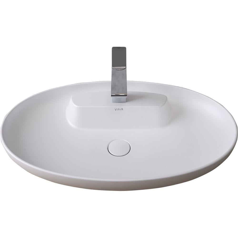 Memoria Oval Lavabo  75 cm  Mat Beyaz