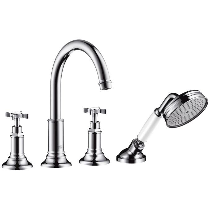 Montreux Dört Delikli Set Üstü Banyo Bataryası Krom