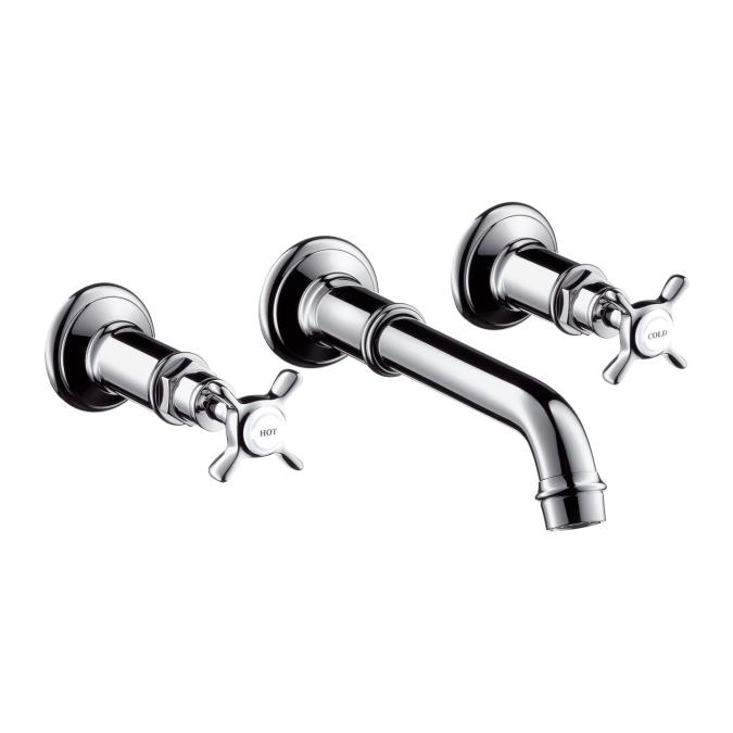 Montreux Üç Delikli Lavabo Bataryası Ankastre Krom