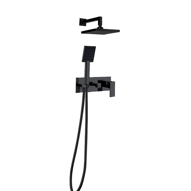 NEWARC AQUA ANKASTRE BANYO BATARYA SETİ SİYAH