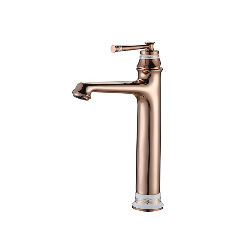 NEWARC PERA ÇANAK TİPİ LAVABO BATARYASI PARLAK BAKIR