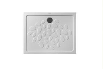 Ocean duş teknesi 100x80 cm kaydırmaz özellikli 100x80x4 cm Beyaz