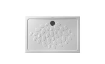 Ocean duş teknesi 120x80 cm kaydırmaz özellikli 120x80x4 cm Beyaz