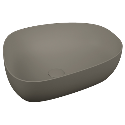 Outline Asimetrik lavabo, 56 cm Mat Gri
