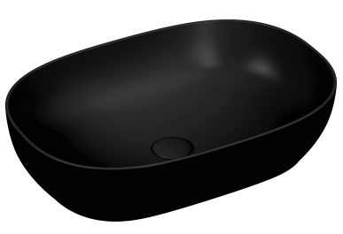 Outline Oval lavabo, 60 cm Mat Siyah