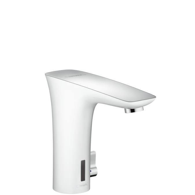 PuraVida Elektronik Lavabo Bataryası Isı Ayar Kumandalı Ve Pilli Beyaz/Krom