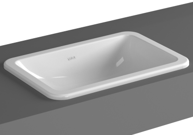 S20 Tezgah üstü lavabo 50 cm Armatür deliksiz su taşma delikli