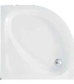 SANACRYL Akrilik Panelli Duş Teknesi 120x120x21(h) Oval Oturmalı