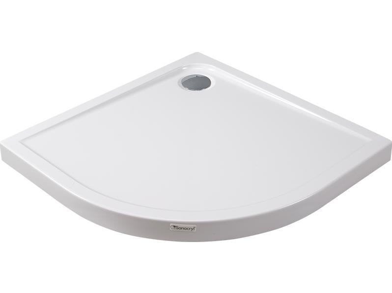 SANACRYL Q-Lineİnce  Panelli Duş Tekneleri 90x90x21(h) Oval D Model