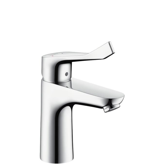 Tek Kollu lavabo Bataryası 100 Kumandalı ve Ekstra Uzun Volan Krom