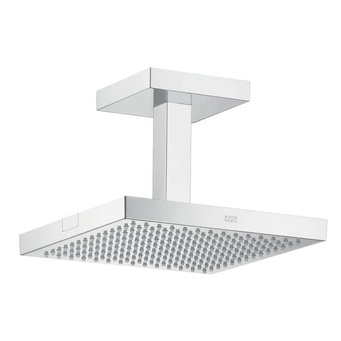 Tepe Duşu 24 x 24 cm Tavan Dirseği ile  Krom