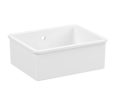 Tezgah tek gözlü eviye Beyaz