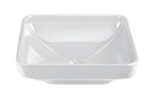 Water Jewels Kare Çanak Lavabo 40 cm Beyaz