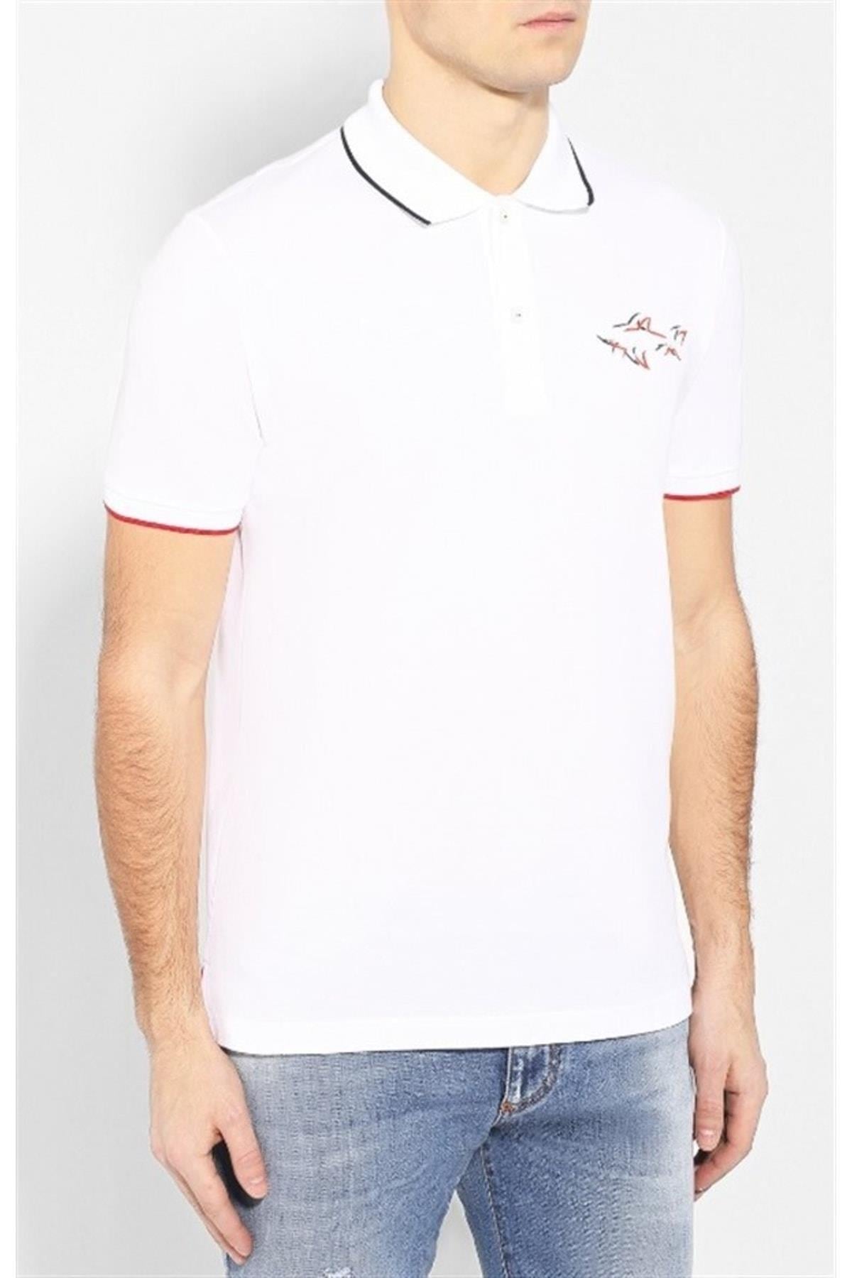 Üst GiyimPaul&SharkMENS KNITTED POLO SHIRT C.W. COTTON