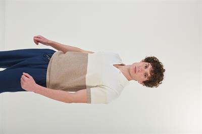 3 Parçalı Triko Yakalı T-Shirt