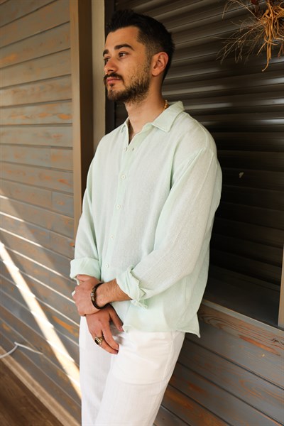 Ace Pamuk Keten Gömlek