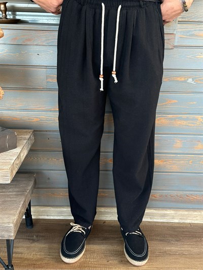 Aktacu Keten Baggy Pantolon