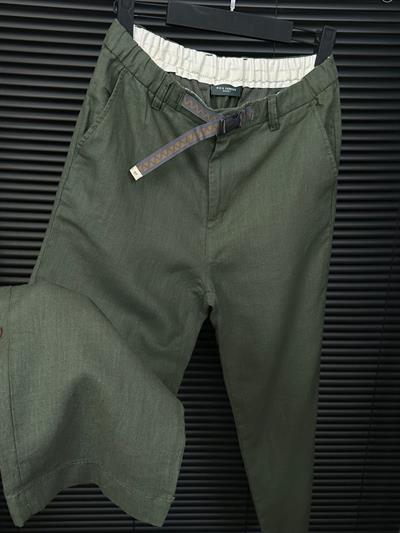 Beli Kemerli Lınen Kumaş Pantolon