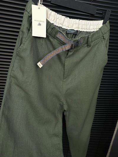 Beli Kemerli Lınen Kumaş Pantolon