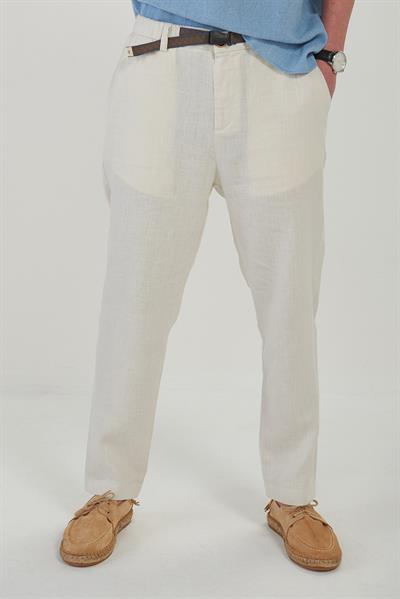 Beli Kemerli Lınen Kumaş Pantolon
