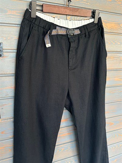 Beli Kemerli Lınen Kumaş Pantolon