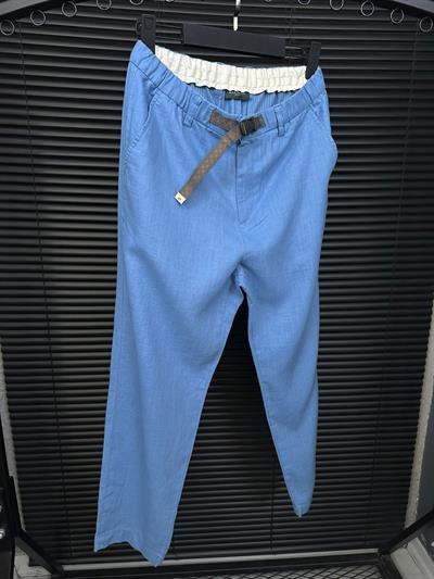 Beli Kemerli Lınen Kumaş Pantolon