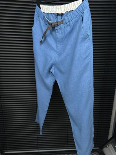 Beli Kemerli Lınen Kumaş Pantolon