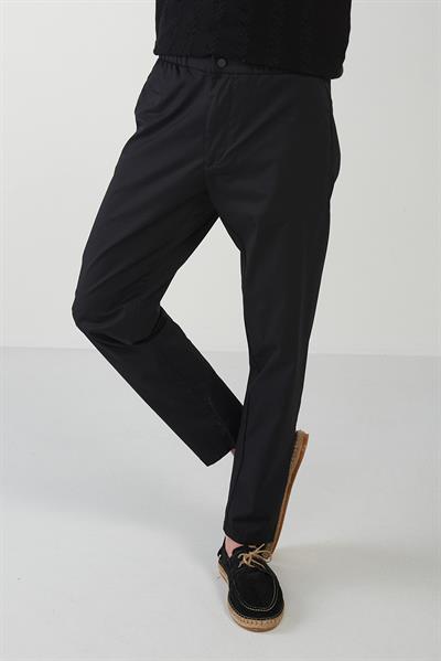 Beli Lastikli Düğmeli Smart Kumaş Pantolon