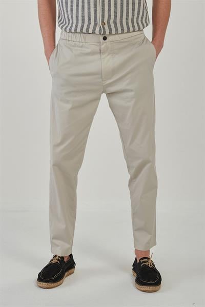 Beli Lastikli Düğmeli Smart Kumaş Pantolon