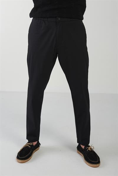 Beli Lastikli Düğmeli Smart Kumaş Pantolon