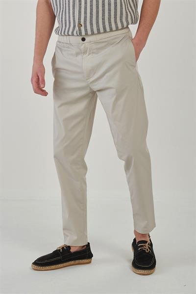 Beli Lastikli Düğmeli Smart Kumaş Pantolon