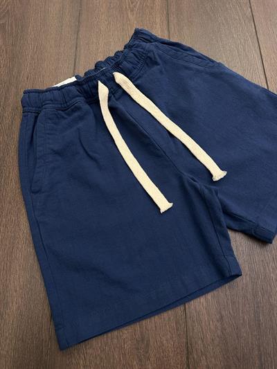 Beli Lastikli Keten Kumaş Şort