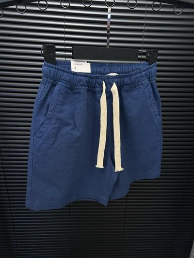 Beli Lastikli Keten Kumaş Şort