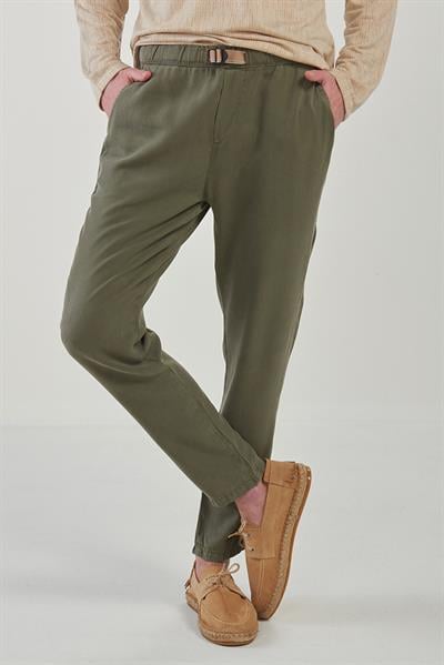 Beli Lastikli Tencell Kumaş Pantolon