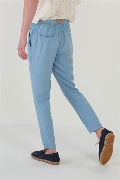 Beli Lastikli Tencell Kumaş Pantolon