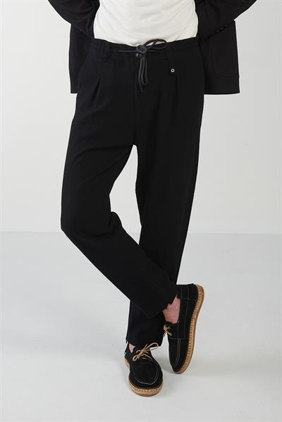 Beli Lastikli Yandan Cepli Kordonlu Pantolon