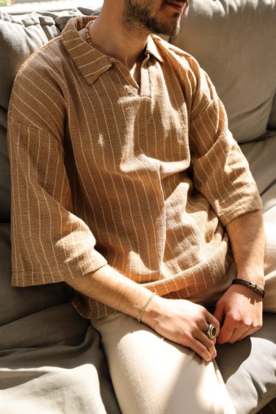 Boho Yakalı Harem T-Shirt