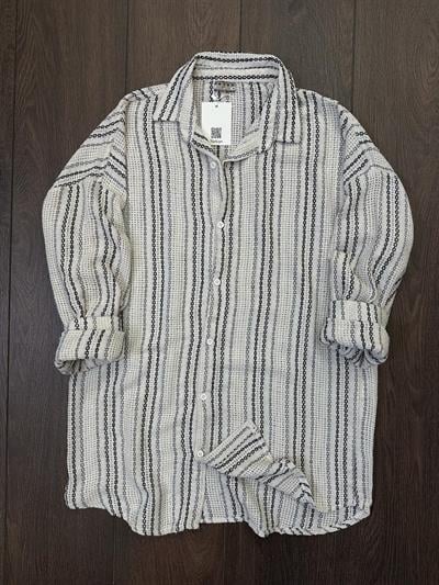 Buldan Çizgili  Yakalı Gömlek