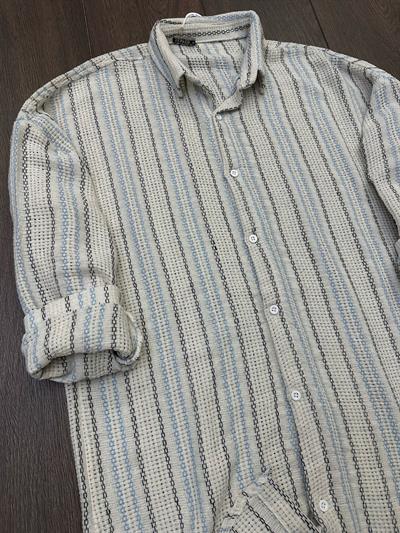 Buldan Çizgili  Yakalı Gömlek