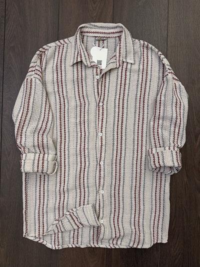 Buldan Çizgili  Yakalı Gömlek