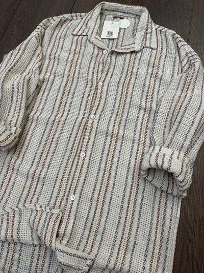 Buldan Çizgili  Yakalı Gömlek