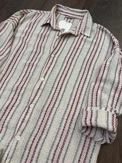 Buldan Çizgili  Yakalı Gömlek