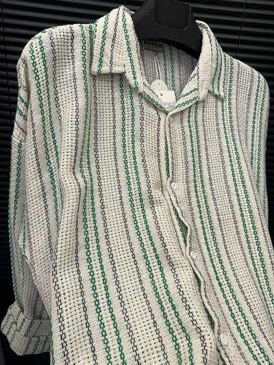 Buldan Çizgili  Yakalı Gömlek