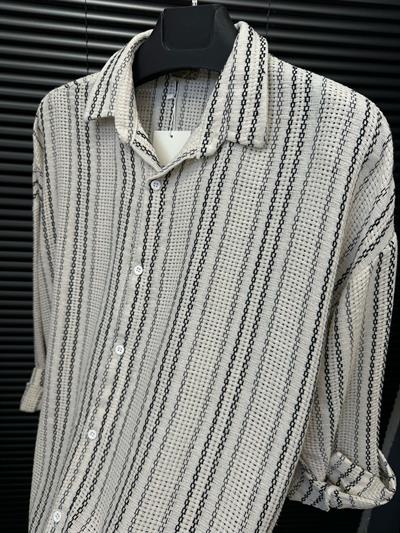 Buldan Çizgili  Yakalı Gömlek