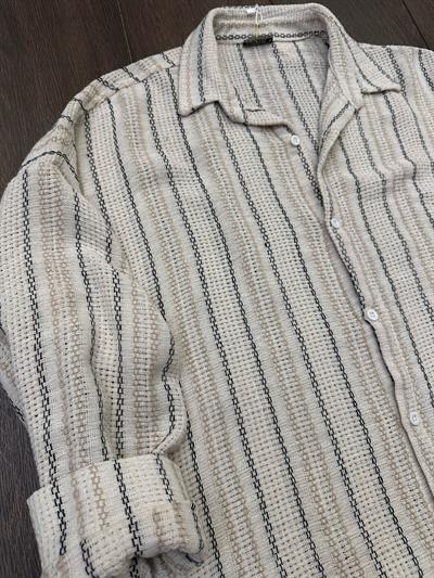 Buldan Çizgili  Yakalı Gömlek