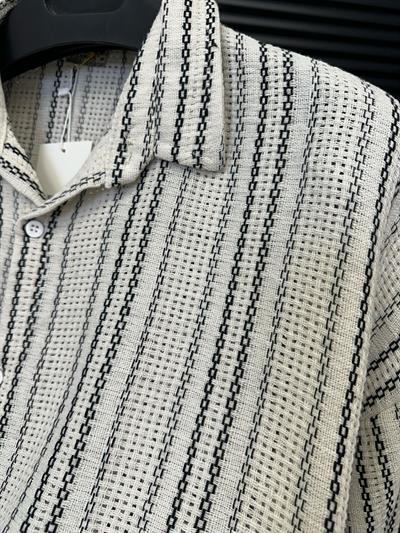 Buldan Çizgili  Yakalı Gömlek