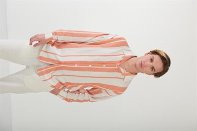 Buldan Yaka Çizgili Gömlek