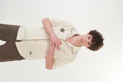 El İşi Yıldız Nakış Detaylı Kafes Gömlek